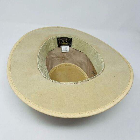 Dorfman Pacific Soaker Hat Authentic Mesh Beige Poly Nylon Mens Small/Medium - Picture 5 of 7